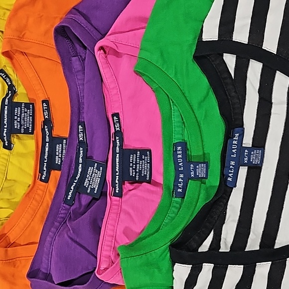 Lot of 10 Ralph Lauren Polo tees -xs & small - Picture 2 of 3